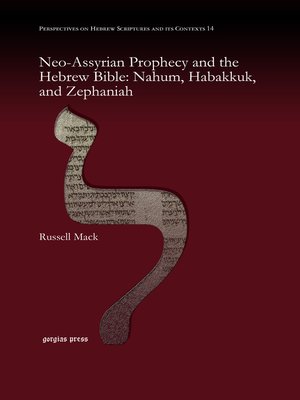 cover image of Neo-Assyrian Prophecy and the Hebrew Bible